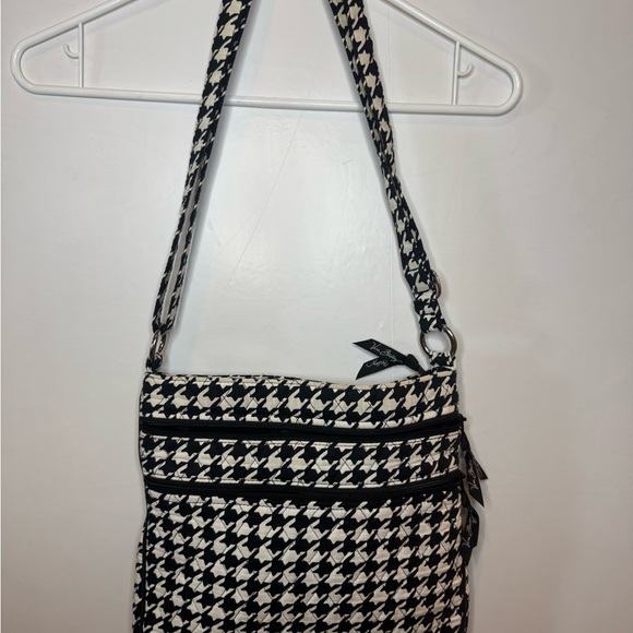 Vera Bradley Handbags - Vera Bradley‎ Triple Zip Hipster Crossbody Midnight Houndstooth